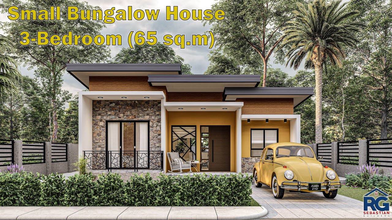 Small Bungalow House Design 3 - Bedroom (65 sq.m)