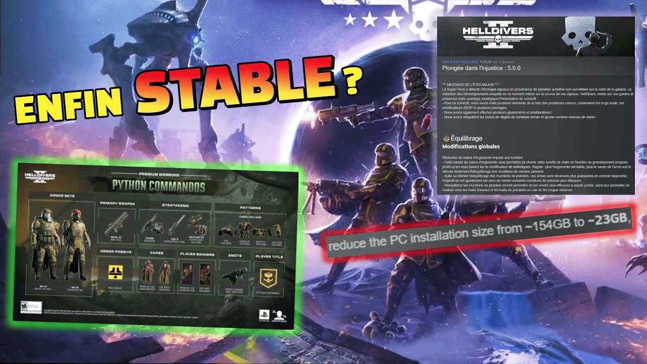 MEILLEUR PATCH DEBUG HELLDIVERS ? 🤩 + WARBOND 