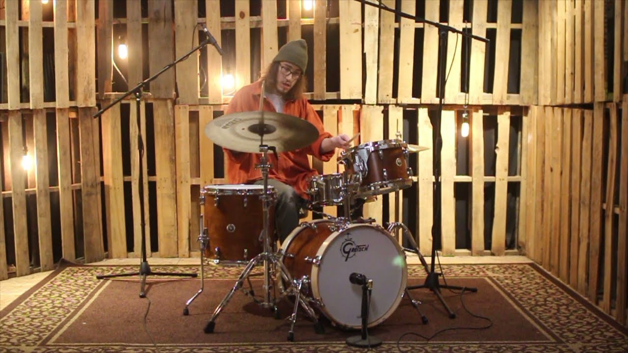Gretsch Brooklyn Satin Burnt Orange Drum Set - 14x18,8x12,14x14