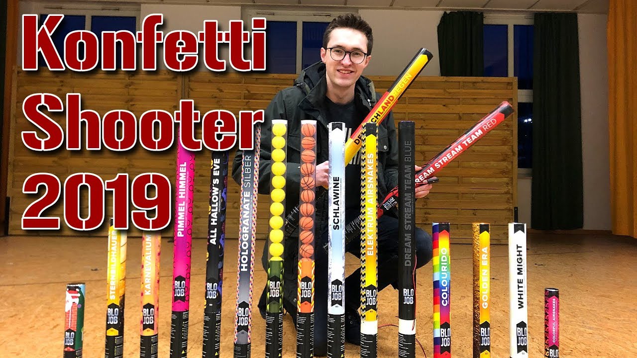 KONFETTI-SHOOTER TEST 2019 | Karneval | BLOJOB Pyroland