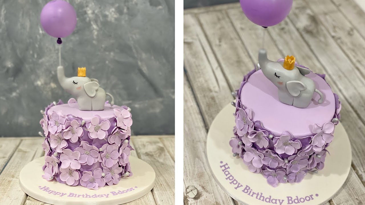 Floral Elephant Cake