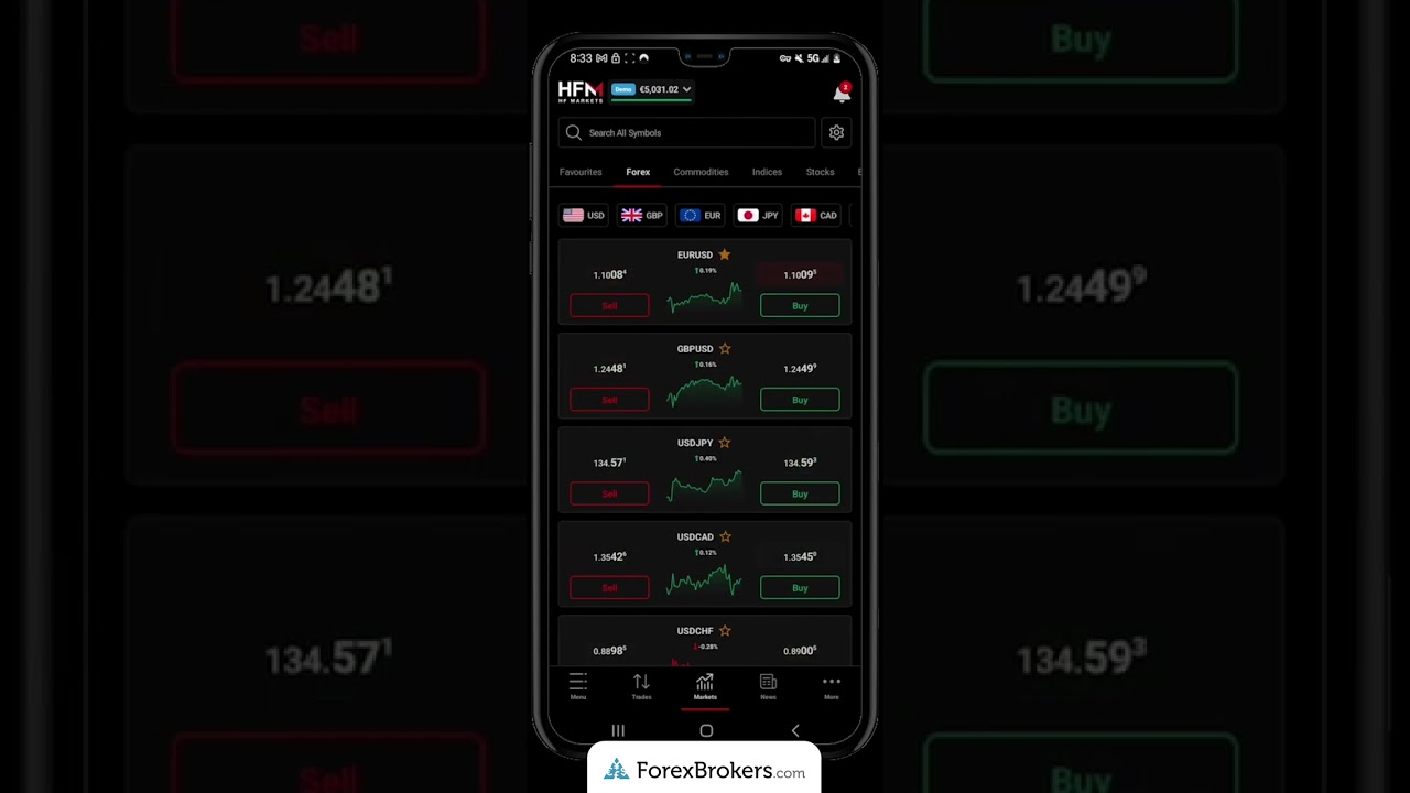 Walkthrough and my impressions of HFM&rsquo;s forex trading app | ForexBrokers.com