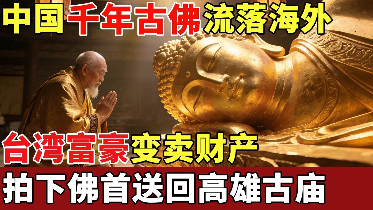 中国千年古佛流落海外，台湾神秘富豪变卖财产，拍下佛首送回高雄古庙，星云大师当场发宏愿，110万人围观太震撼！【揭秘】