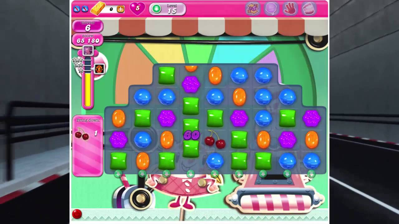 Candy Crush - How To Beat Level 15 in Candy Crush Walkthrough Saga - No Boost - Score 90,160