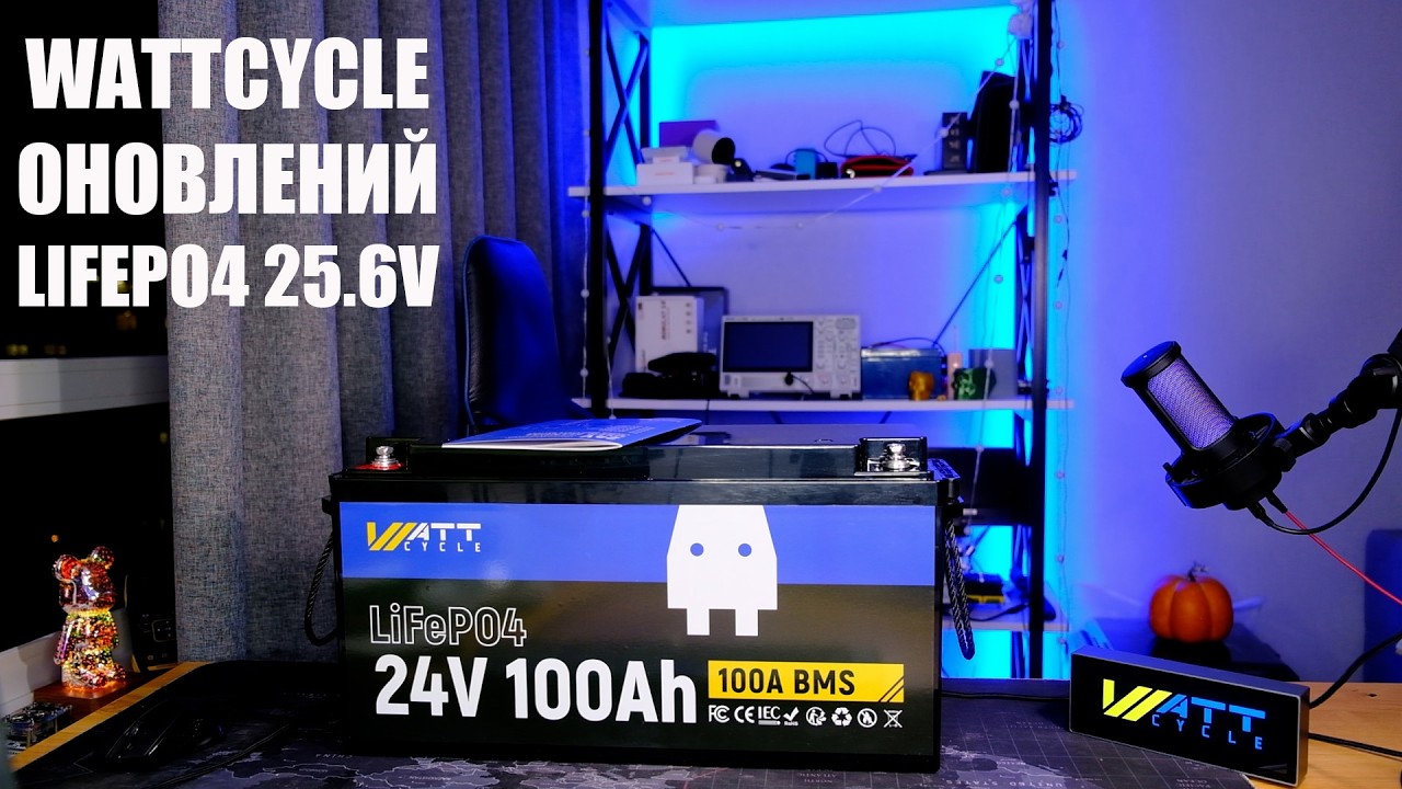 🔋⚡Оновлений акумулятор від Wattcycle 25.6V 100Ah Lifepo4  допоможе в блекаути і не тільки.