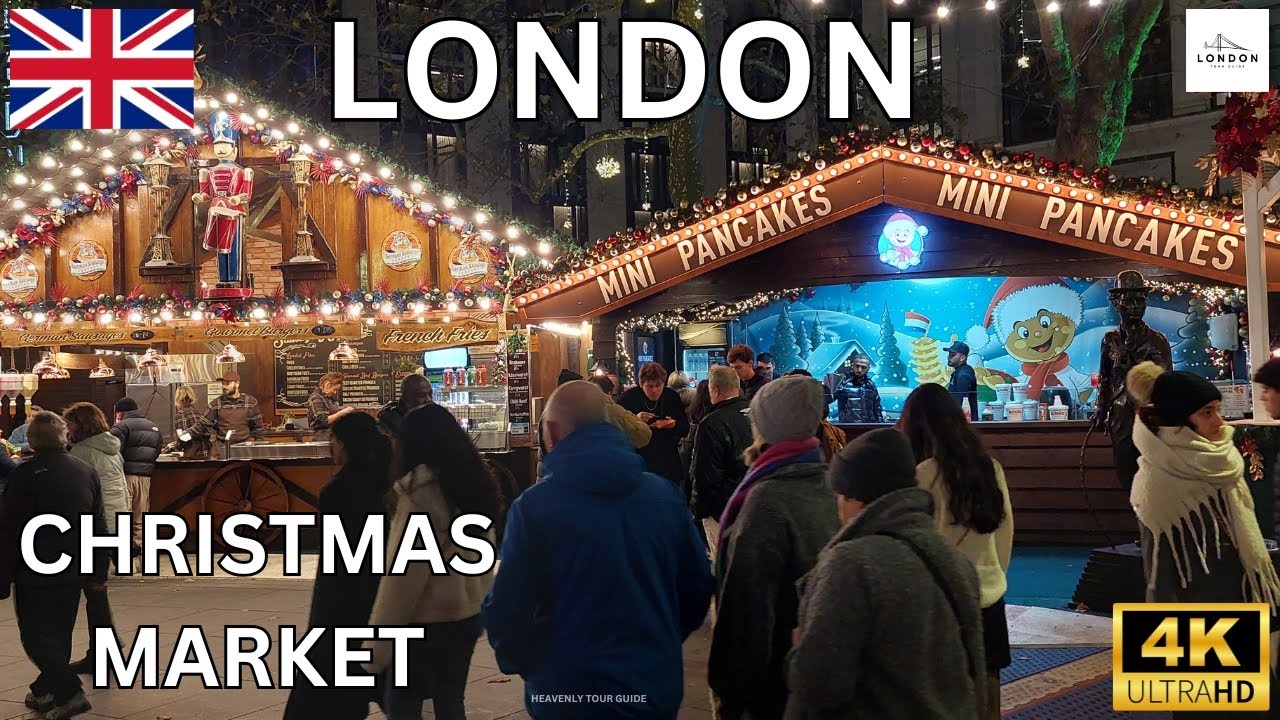 London's 🇬🇧 Most MAGICAL Christmas🎄Markets 2024 | Trafalgar Square And West End Walking Tour [4K]