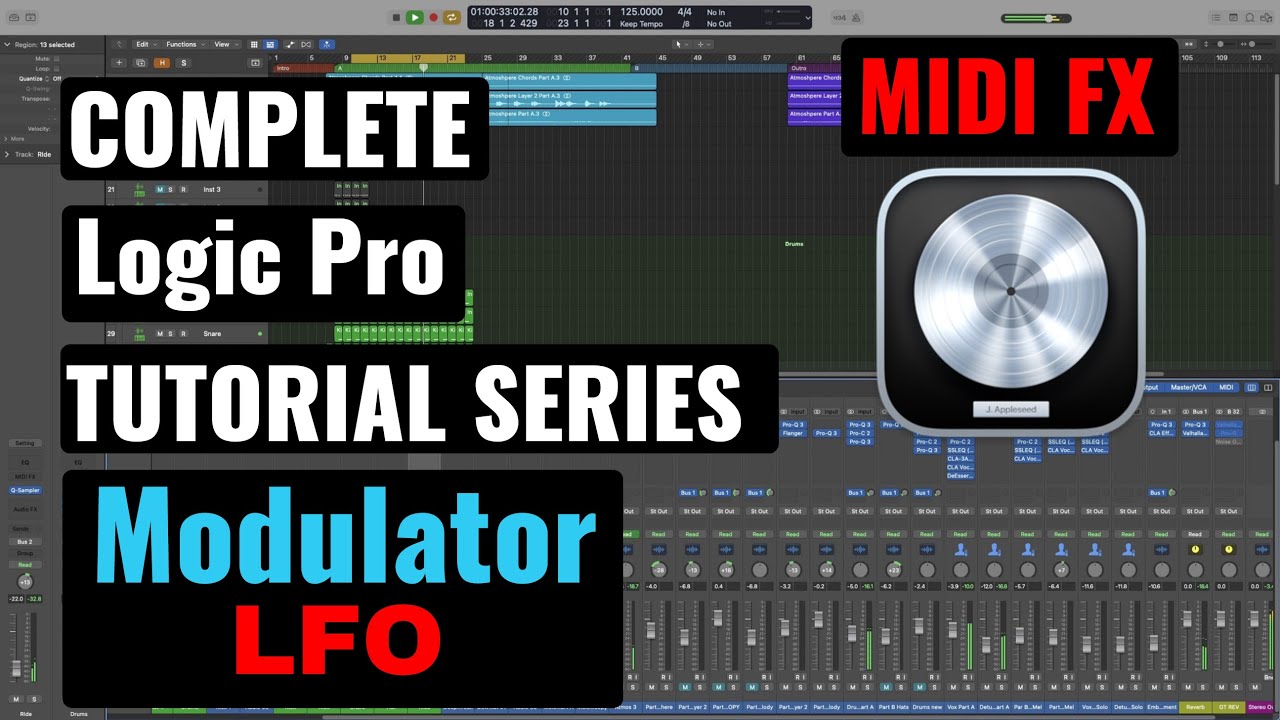 Logic Pro Complete Tutorial - 53 Modulator LFO