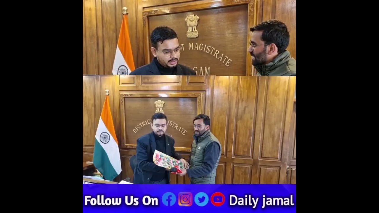 Exclusive Interaction with newly appointed DC #kulgam #shazadalam #dailyjamal #jammukashmir 