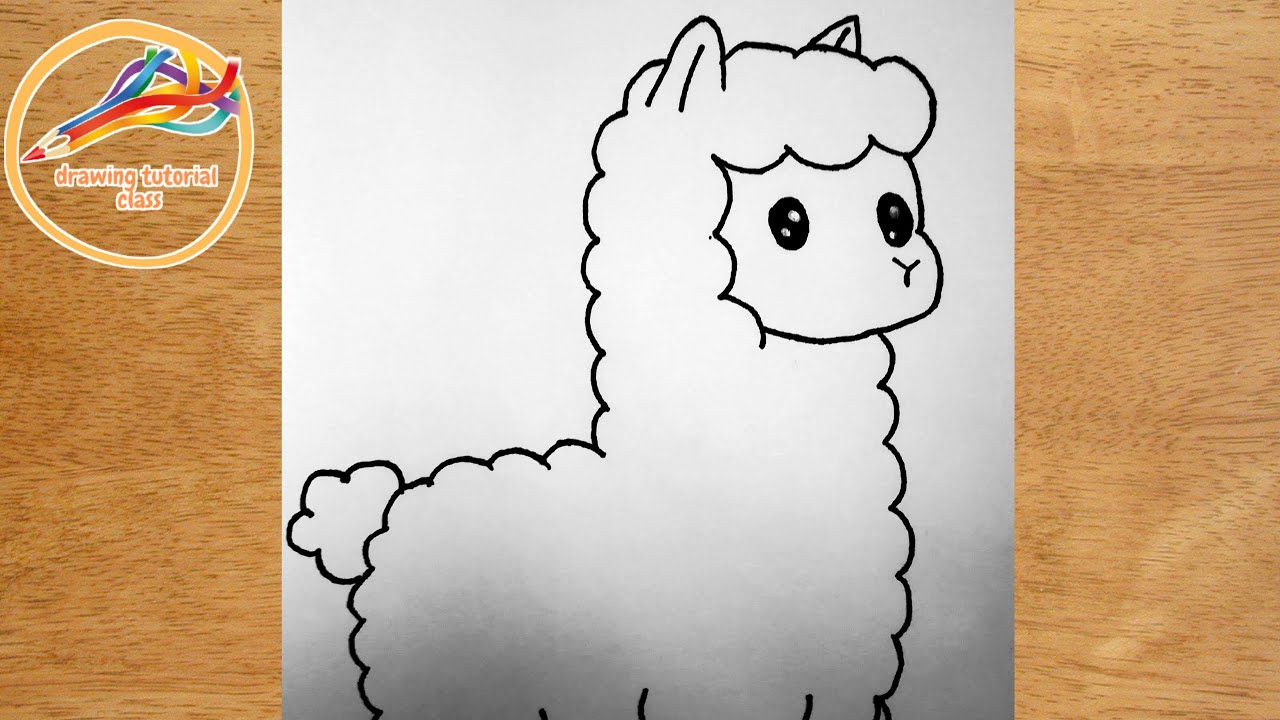 how to draw a llama | drawing a llama | how to draw a cartoon llama | drawing a cute llama | drawing