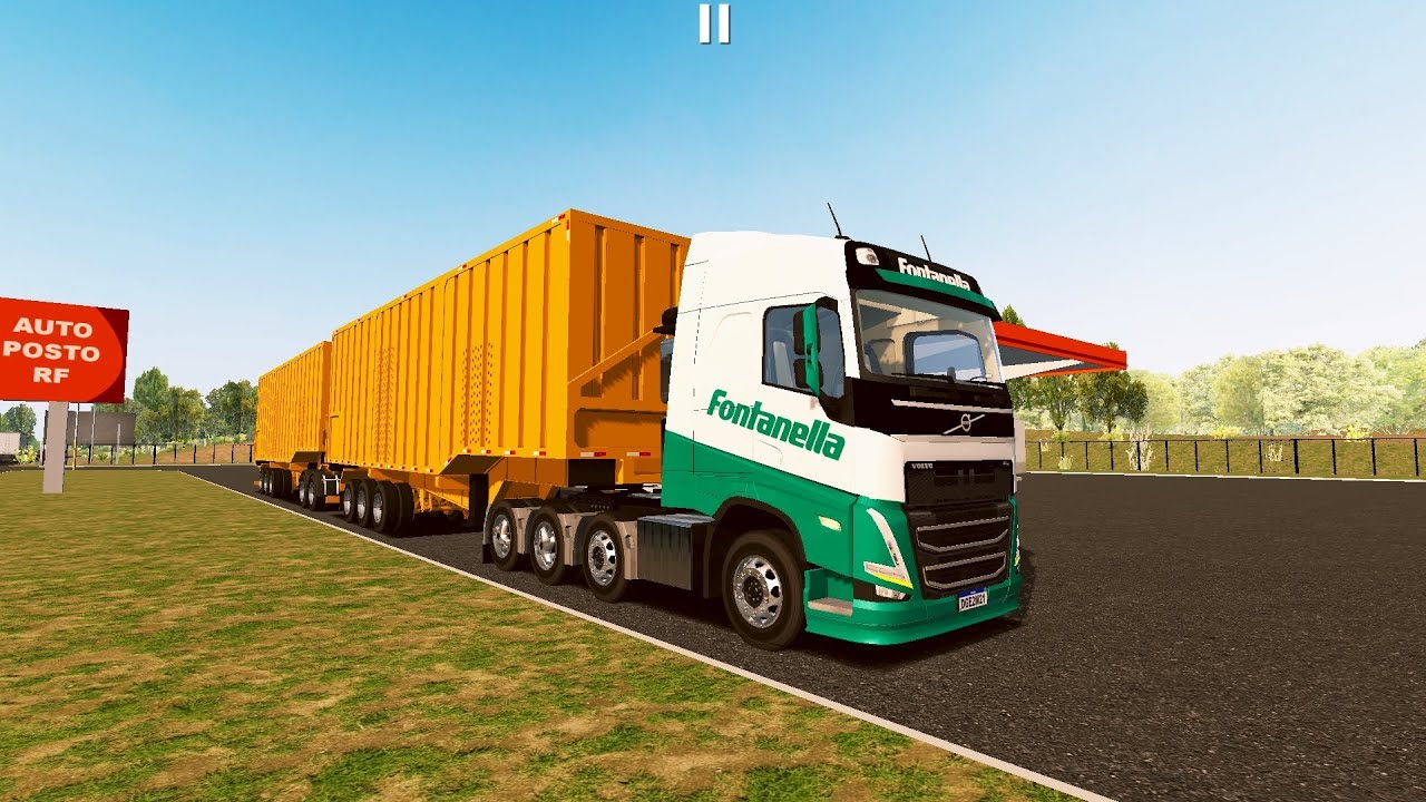 7.2 ] Realistic Volvo Double Trailer Heavy Load [ W.T.D.S ]#games #simulator #truckgames #viralgame 