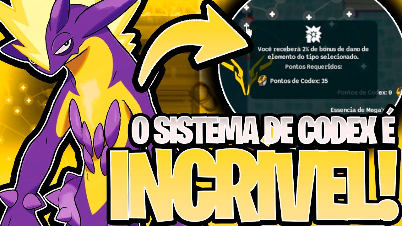 NOVO SISTEMA INCRÍVEL!😍🤯CODEX SYSTEM! MEGA ATUALIZAÇÃO NO POKE ARKUS! POKETIBIA MOBILE E PC!