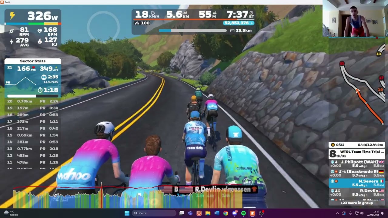 TTT Alpe du Zwift sub 36