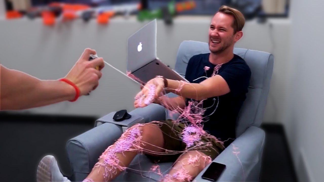Silly String Surprise Attack!
