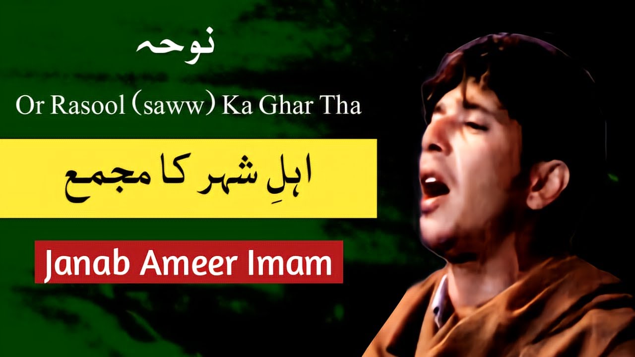 Ahle Shahr Ka Majma | Janab Ameer Imam | Old Footage | #noha #ameerimam