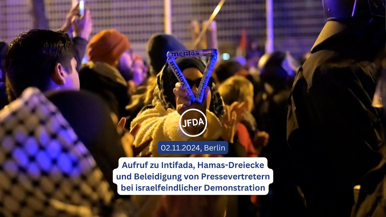 Intifada-Aufrufe & Terrorismusverherrlichung bei israelfeindlicher Demonstration am 02.11. in Berlin