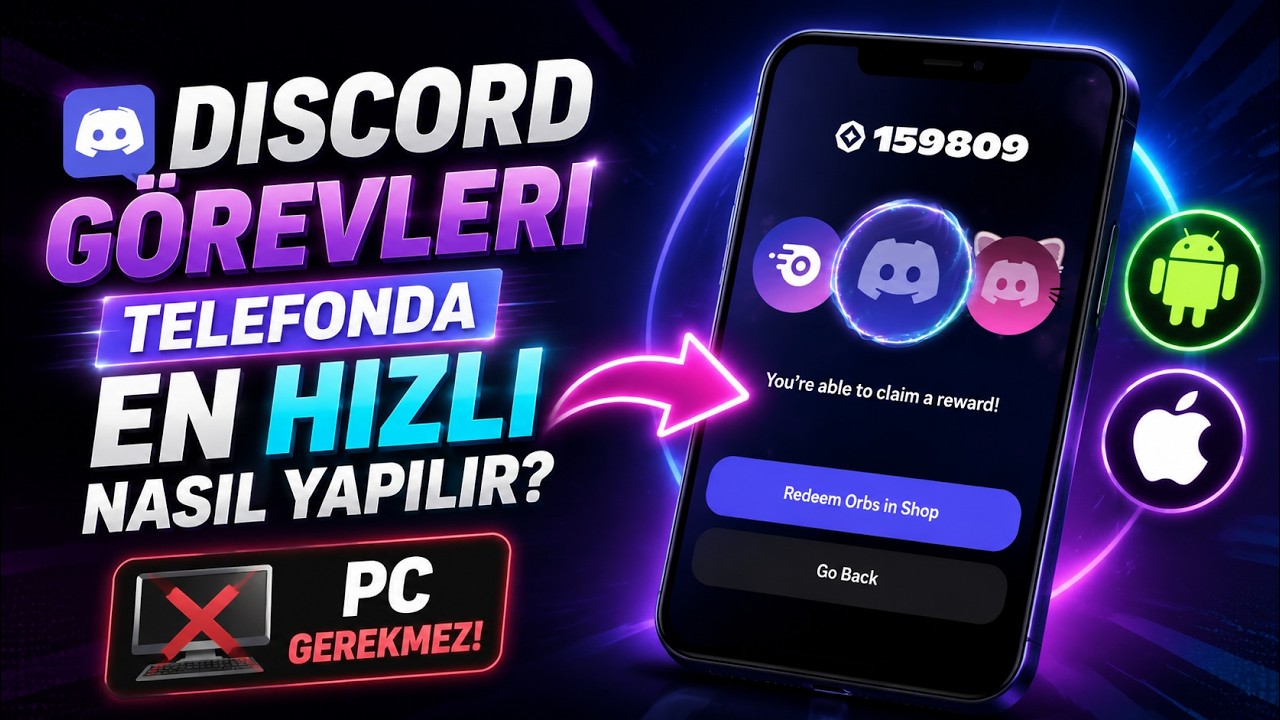 Discord ORBS & Dekorasyon G&ouml;revleri Telefonda En Hızlı Nasıl Yapılır? (PC Gerekmez)