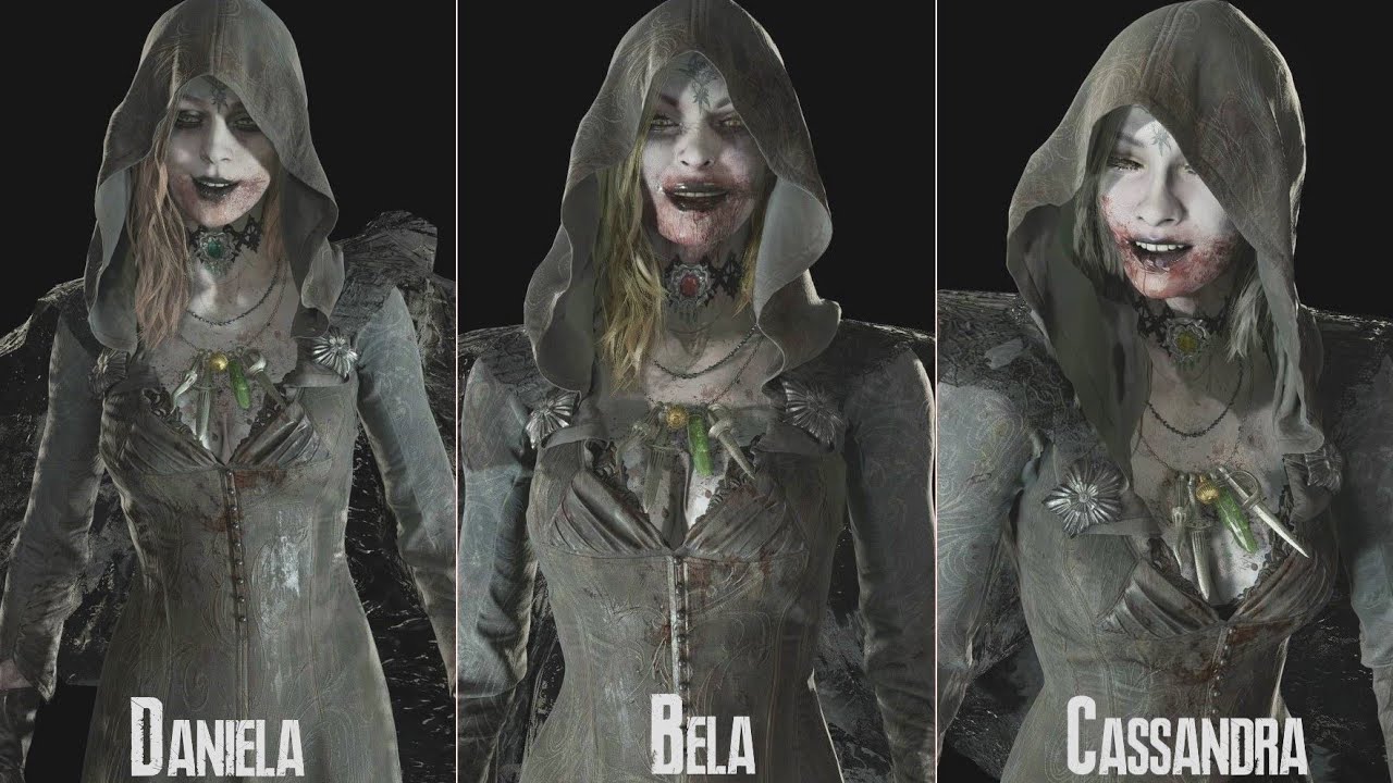 Dimitrescu Sisters (Original Blood Faces) Facial Animations - Resident Evil 8 Mods