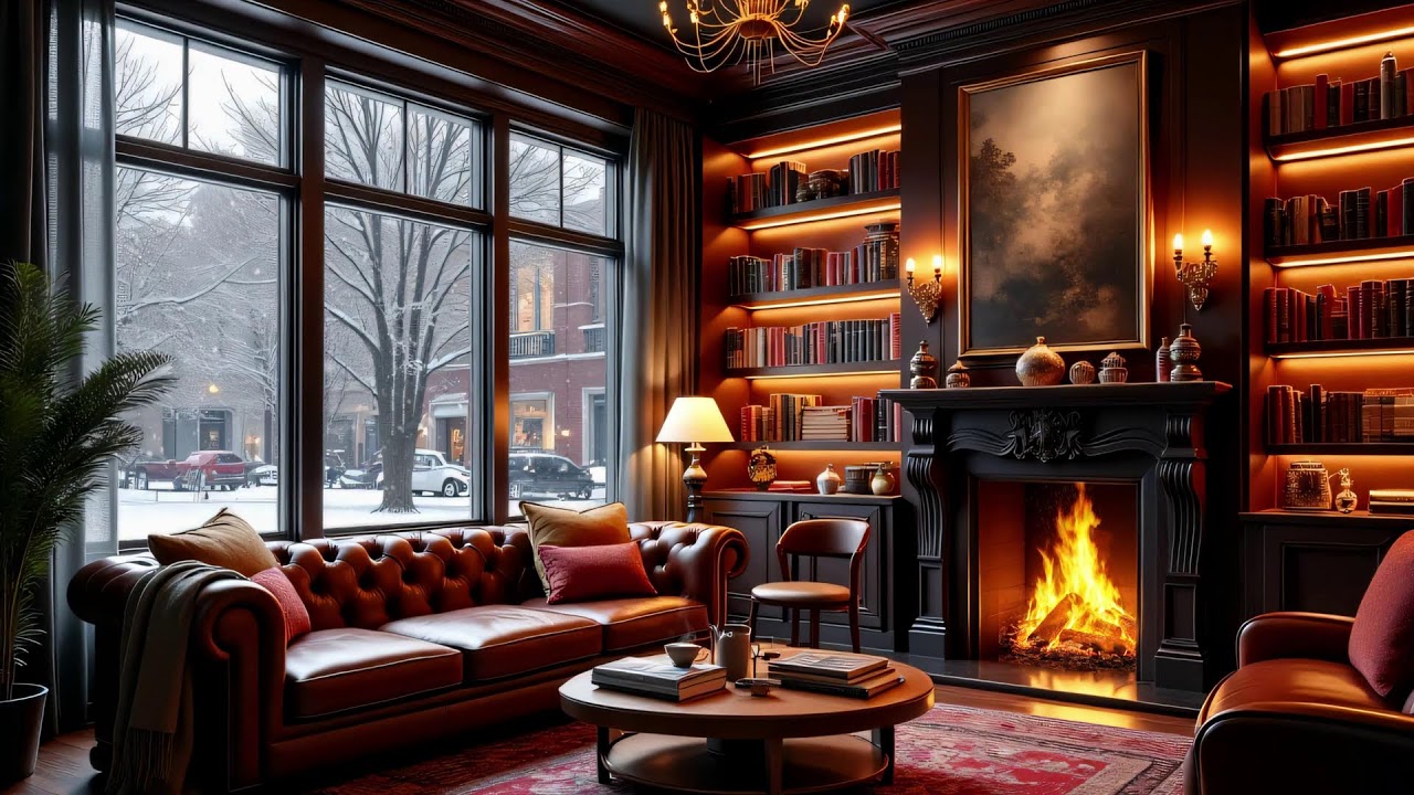 Winter Jazz for Deep Relaxation ❄️ Warm Room, Cold Outside