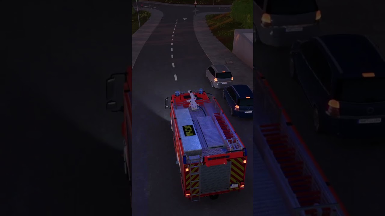 Notruf 112 ★ Rauchs&auml;ule best&auml;tigt &ndash; TLF r&uuml;ckt sofort aus