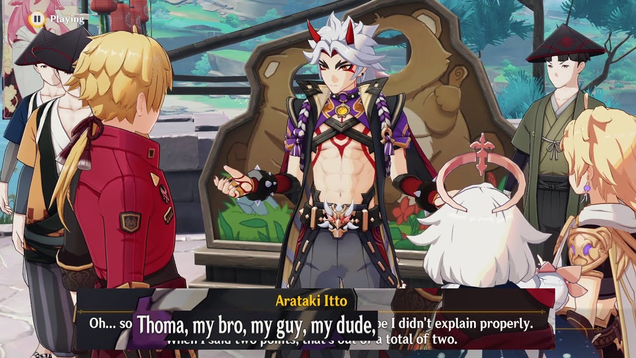 Arataki Itto and Thoma moments | Genshin Impact