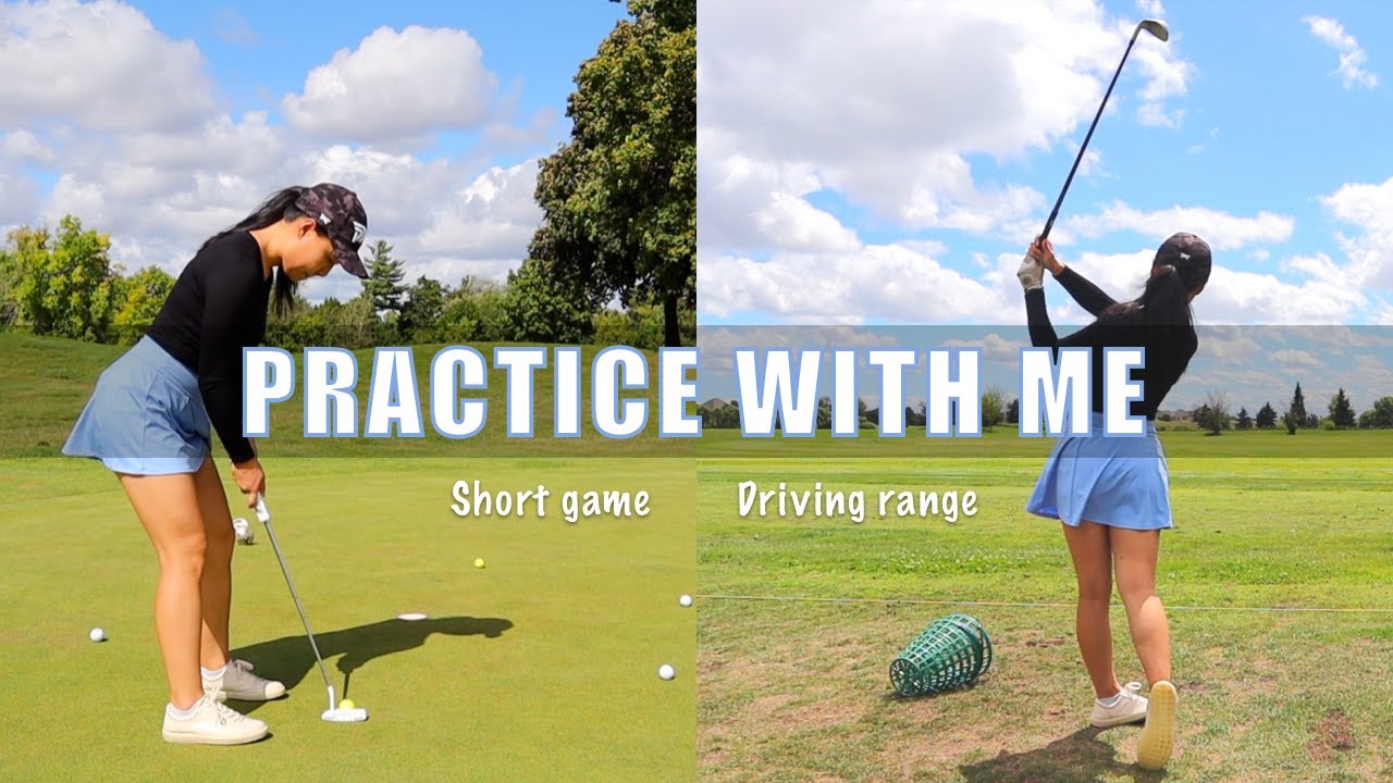 A REALISTIC day at the driving range (golf practice vlog)