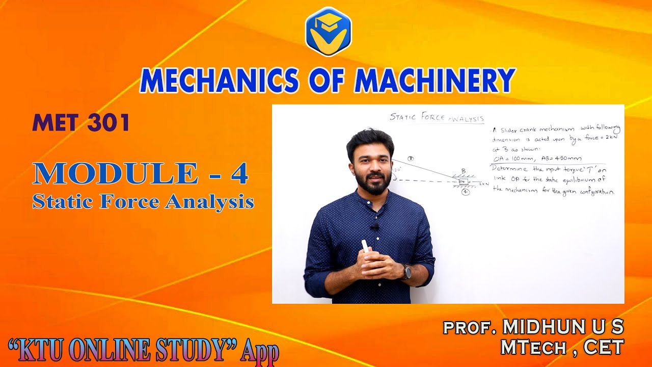 KTU MOM -19 | MECHANICS OF MACHINERY - S5 MECHANICAL | KOS -KTU ONLINE STUDY APP | MODULE - 4