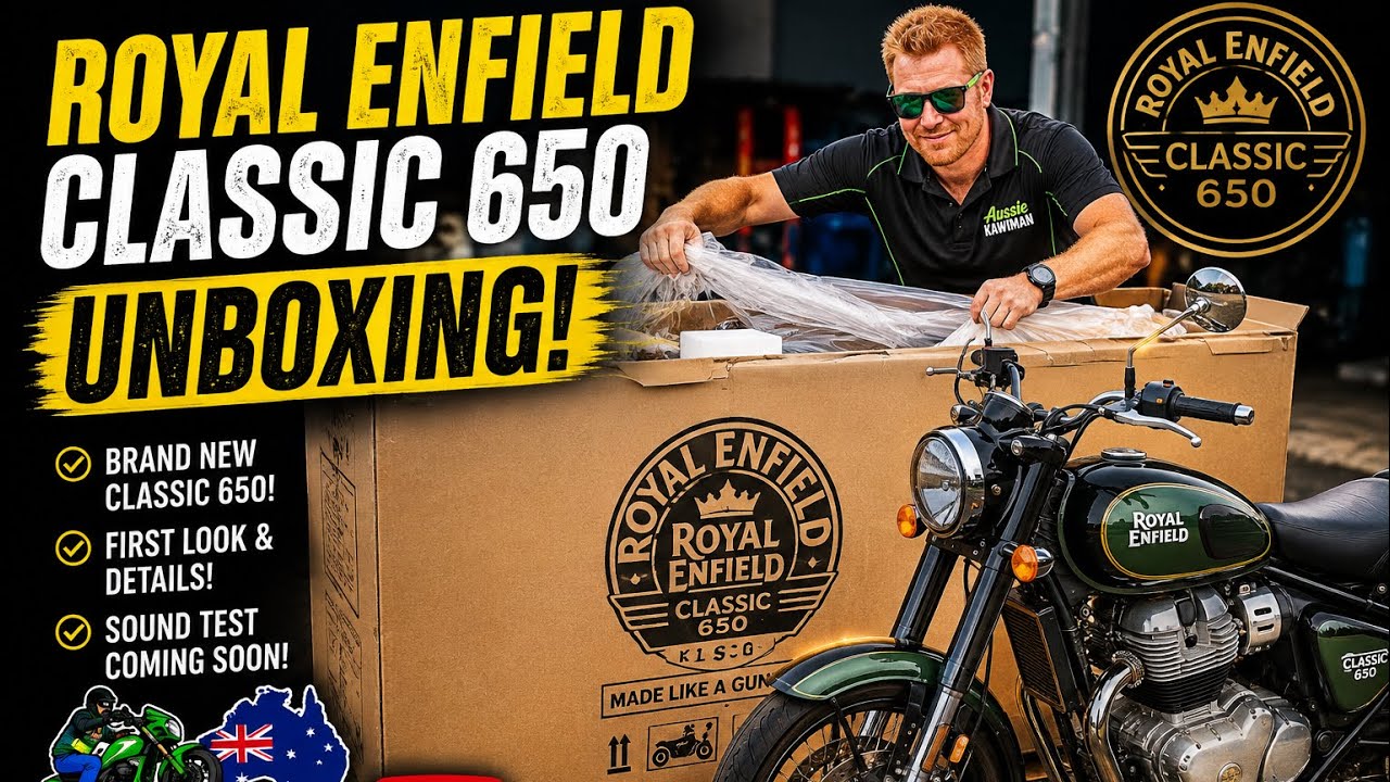 Unboxing Royal Enfield Classic 650