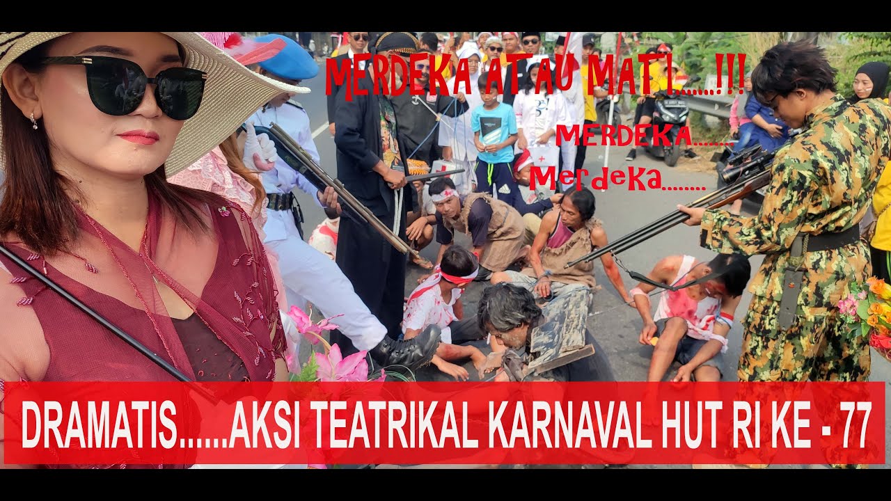 Gokil....Peserta Karnaval HUT RI ke 77 Desa Krikilan Driyorejo - Gresik