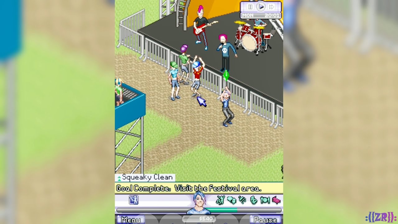 The Sims 3 Ambitions Gameplay (J2ME HD Java): As Musical Personality