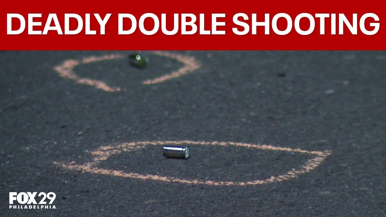 Over two dozen shots fired in deadly North Philadelphia double shooting