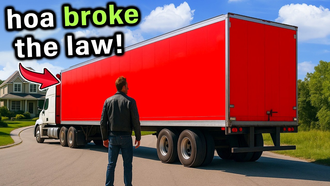 HOA Karen BLOCKED Road To My House With Semitruck, Claims It's HOA Property NOW!
