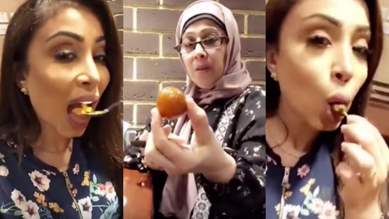 ابرار الكويتية مع امها وعائلتها في مطعم