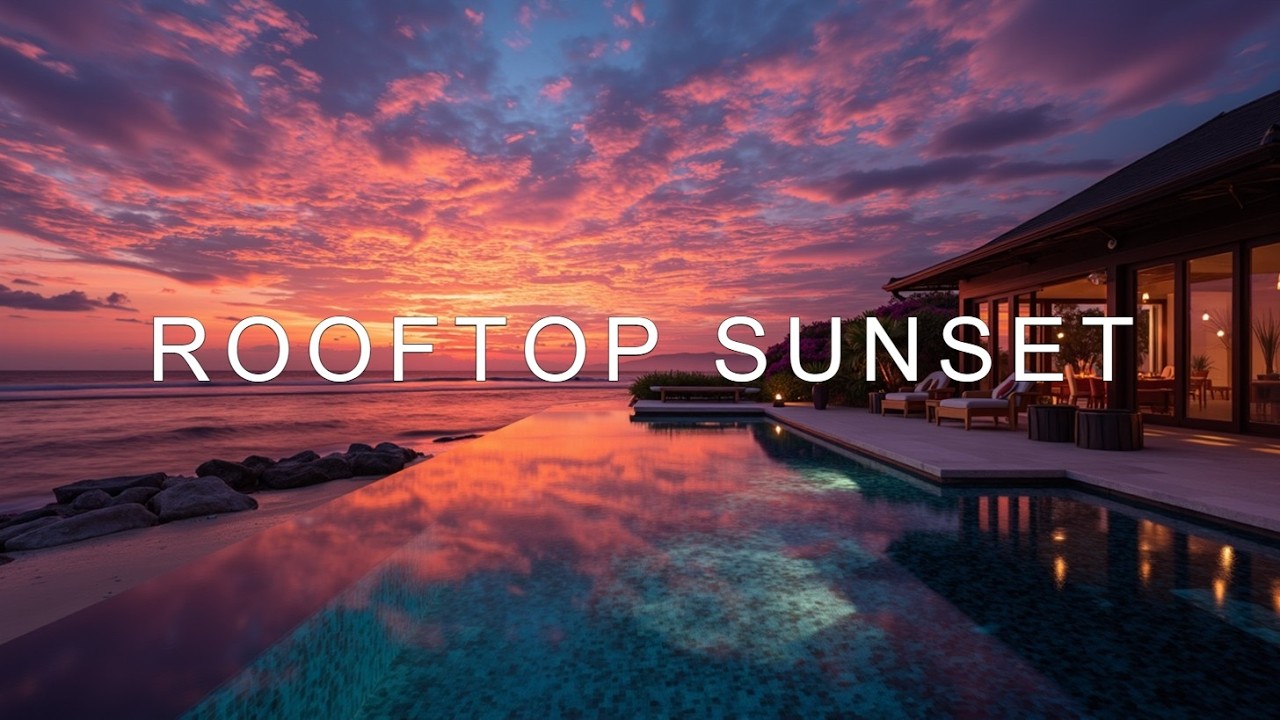 Deep House Sunset Rooftop Lounge | City Skyline Chill 🌆