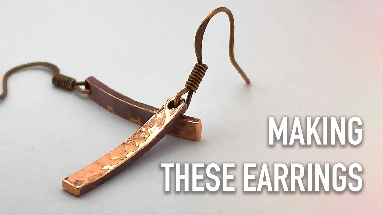 Making Hammered Copper Earrings | Jewelry Making