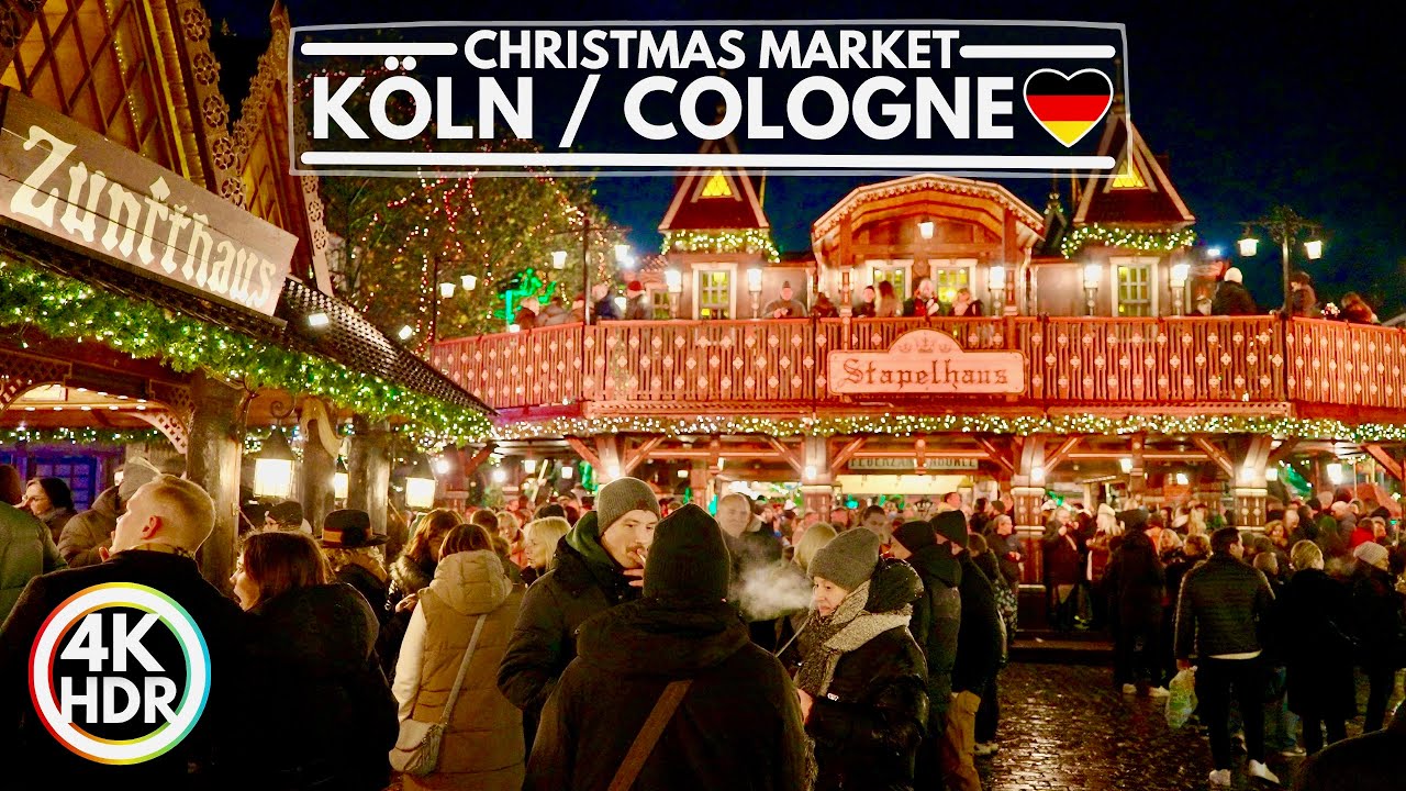 🇩🇪 Köln / Cologne Germany Christmas Market in Winter 2023✨4K HDR Walking Tour
