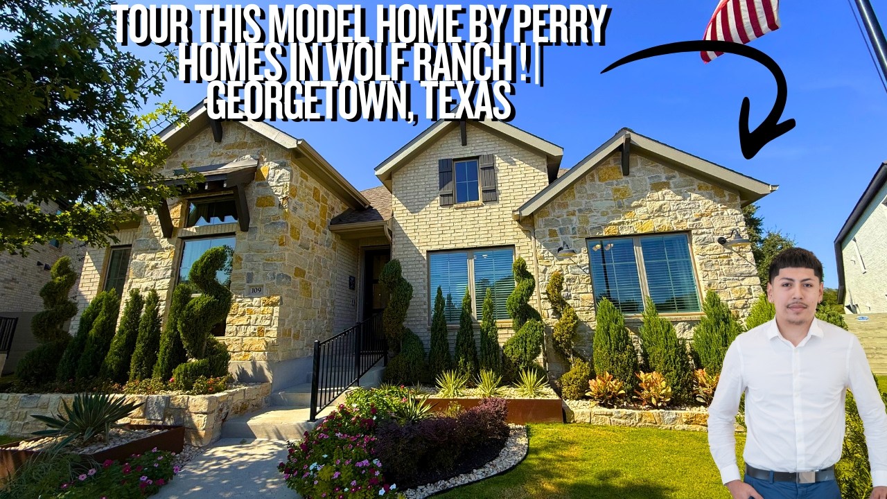 New Construction Home Tour in Georgetown Texas | Perry Homes 2293  | Wolf Ranch | Texas Home Tour