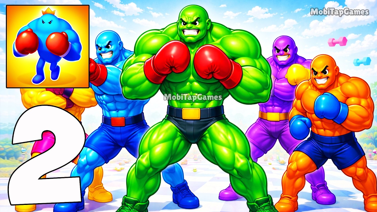 🎮 Punchy Race – Run & Fight Gameplay Walkthrough Part 2 – Grow & Punch to Win (iOS, Android)