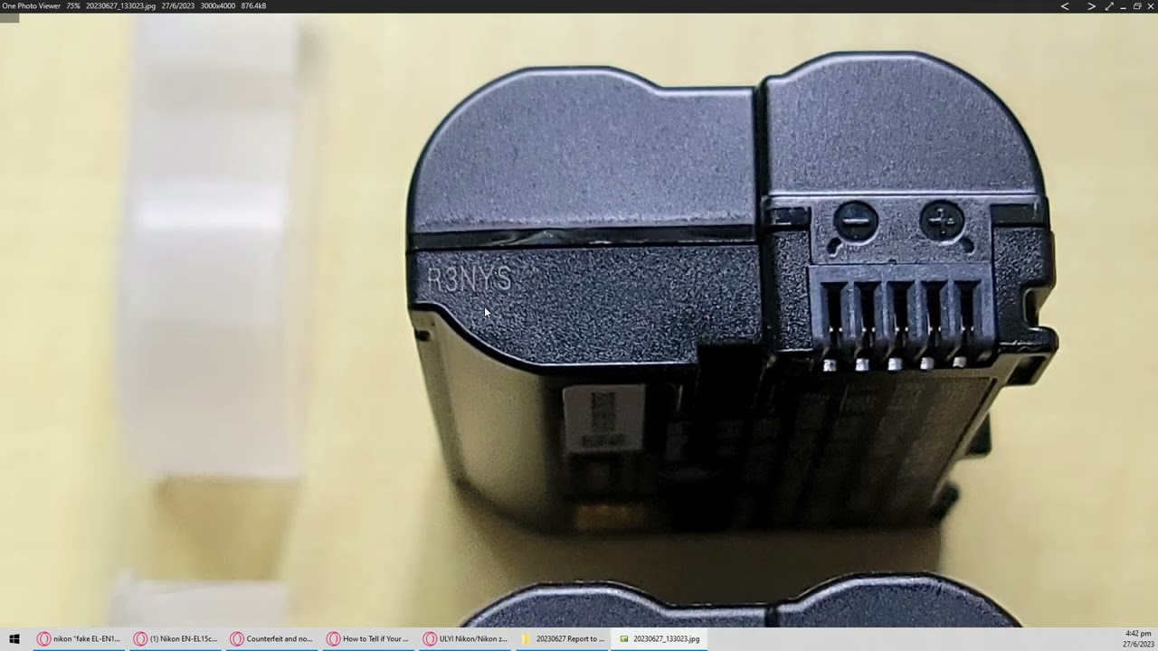 2023 update: Fake Nikon EN-EL15C Batteries (and all other earlier version from EN-EL15, 15A, 15C