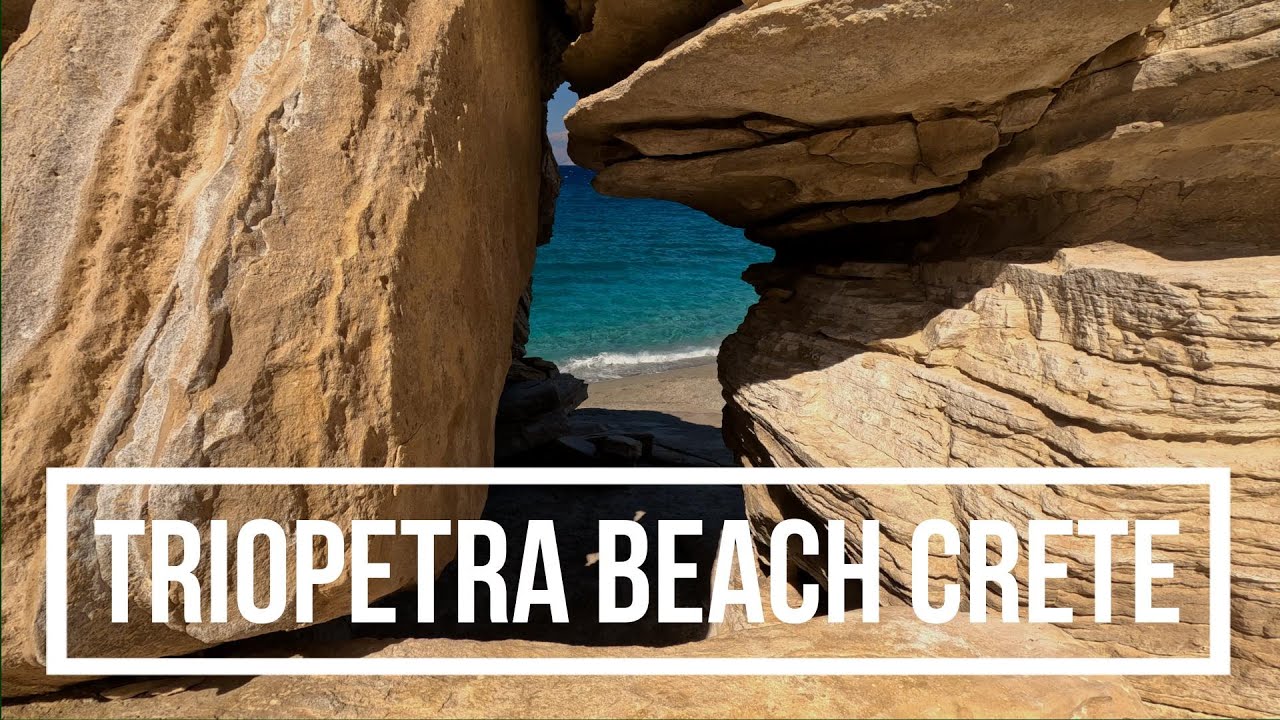 TRIOPETRA BEACH CRETE, 4K DRONE SNORKELLING MUSIC MONSIEUR MINIMAL FEAT MARINA SATTI  Eδώ (HERE)