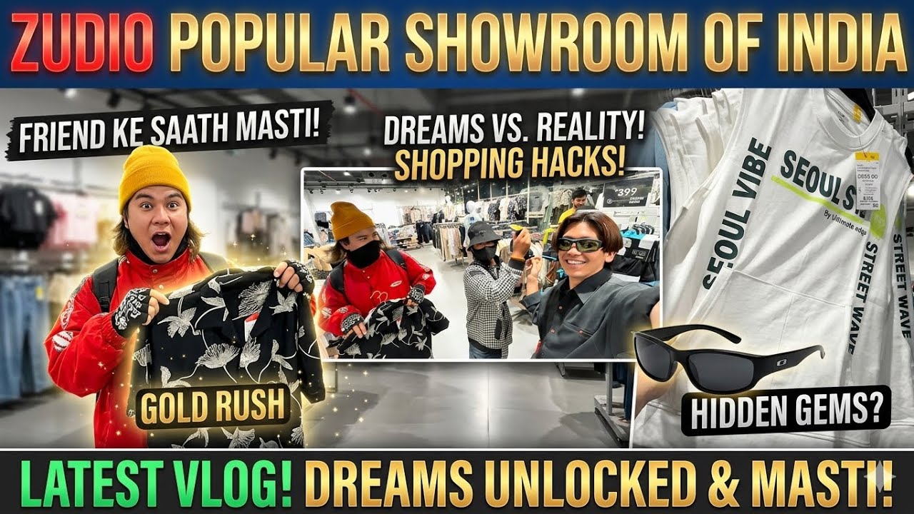 Zudio में मचाया धमाल दोस्तों के साथ Zudio Shopping Vlog: सिर्फ ₹199 से शुरू? 😱 हमने क्या-क्या खरीदा!