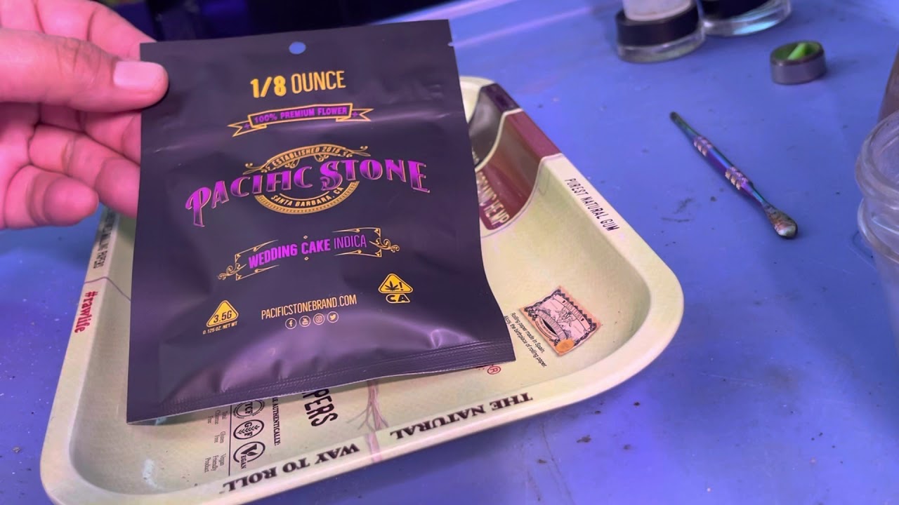 PACIFIC STONE INDICA STRAIN REVIEW WEDDING CAKE HDR