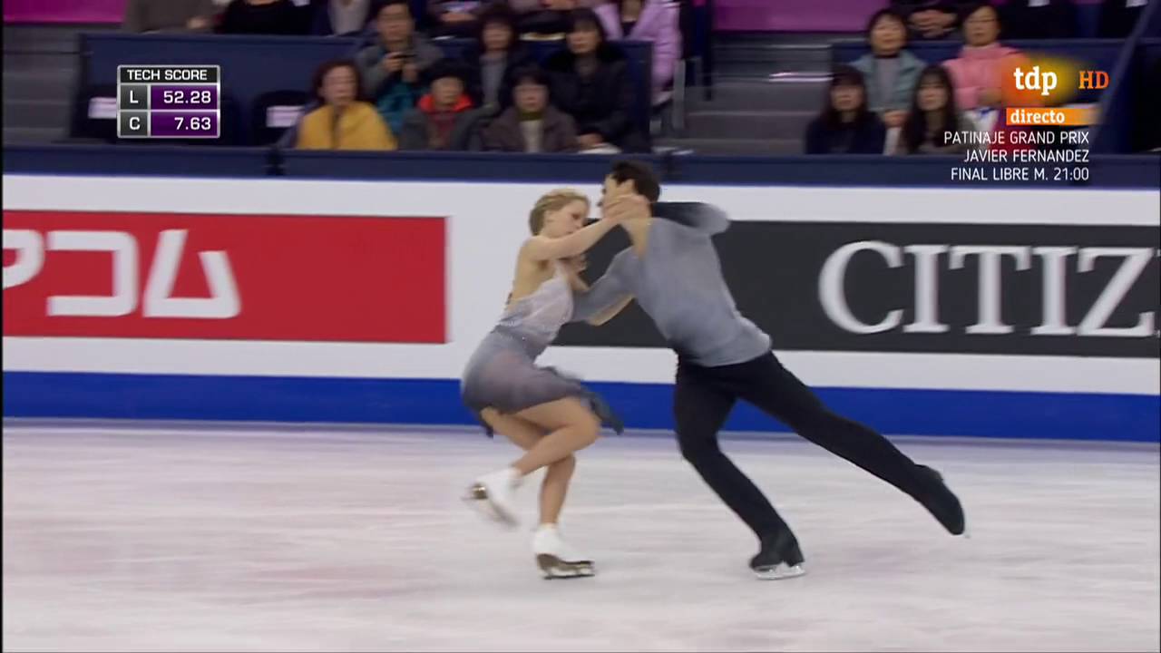Andrew Poje & Kaitlyn Weaver FP Ice Dance Final Grand Prix 2015 Barcelona