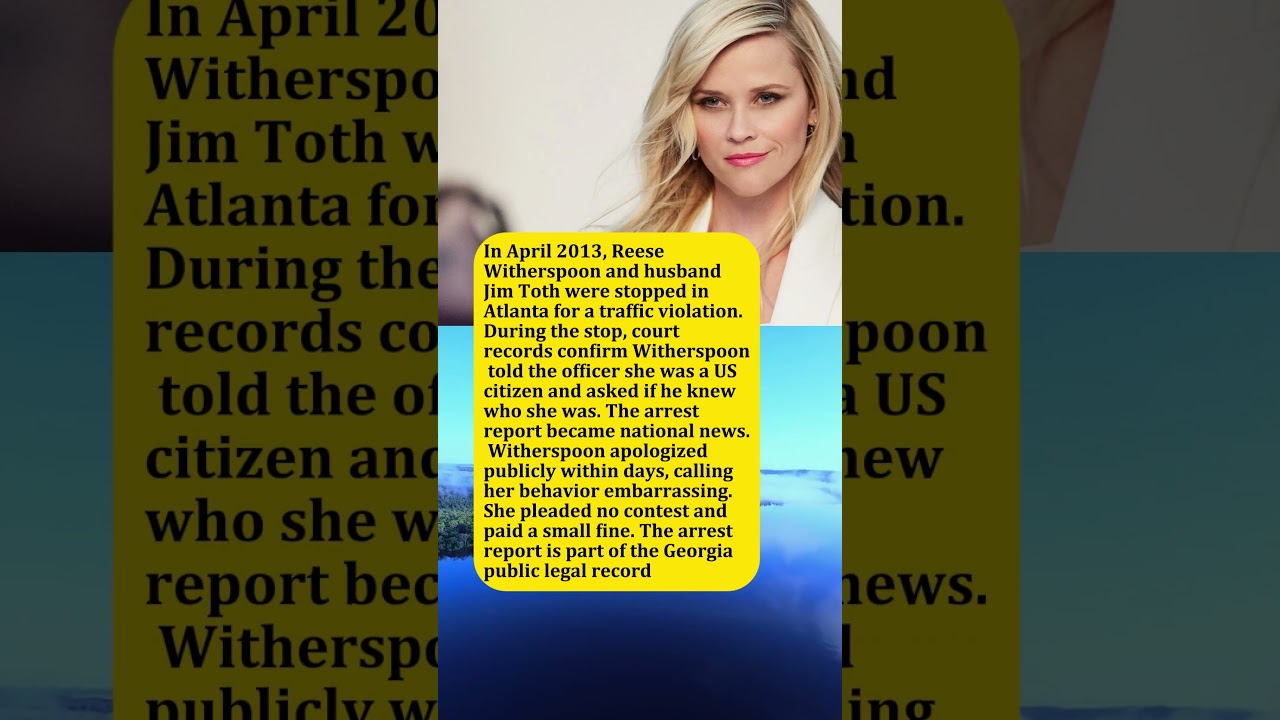The Single Email That Caused Reese Witherspoon's 2013 Atlanta Arrest