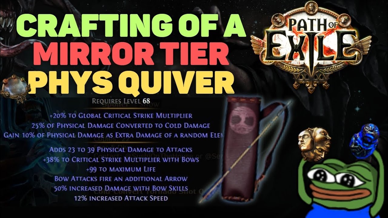 MIRROR Crafting a Quiver for Phys-Convert Tornado Shot Builds in Ancestors: [Path of Exile 3.22]