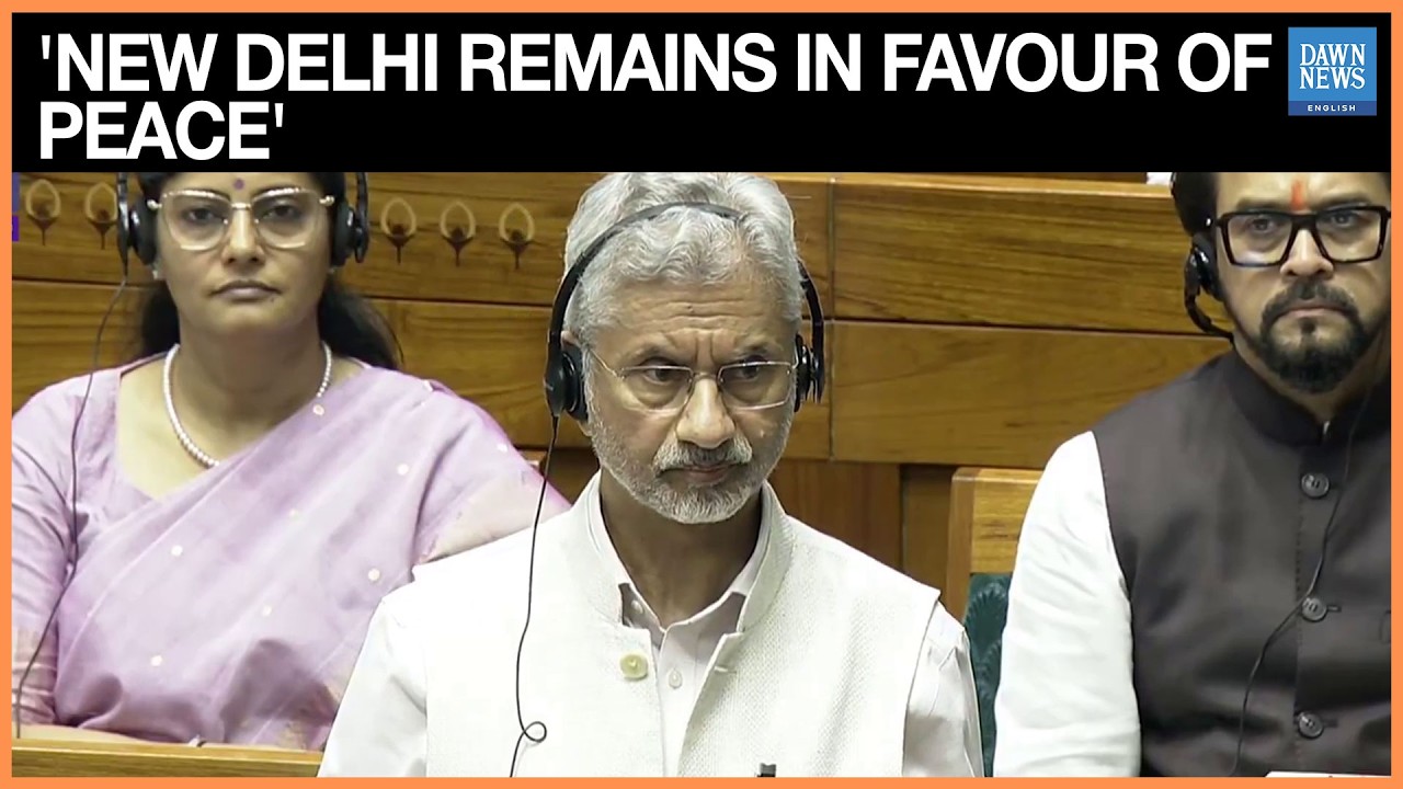 India Calls for Return to Dialogue, Diplomacy on Middle East: Jaishankar | Dawn News English