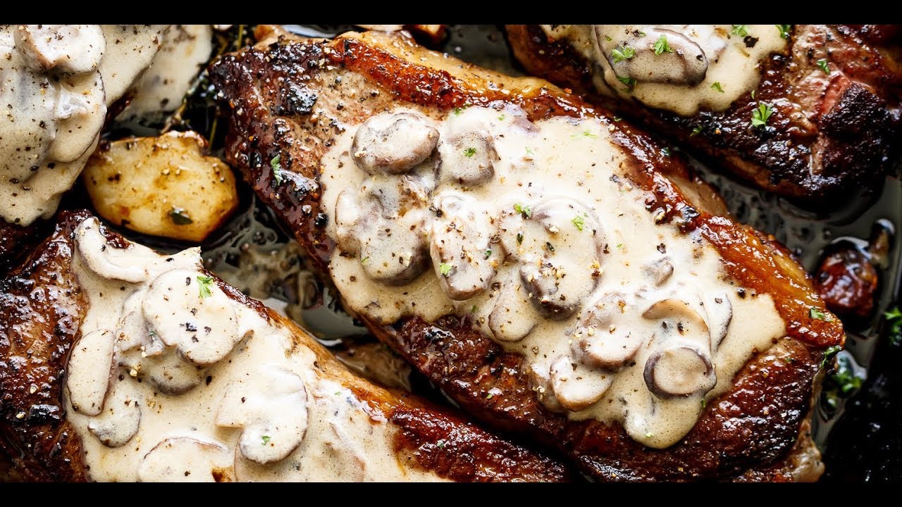 Recipe: Garlic Butter Steak & Creamy Mushroom Sauce &ndash; Bold, Buttery Bliss