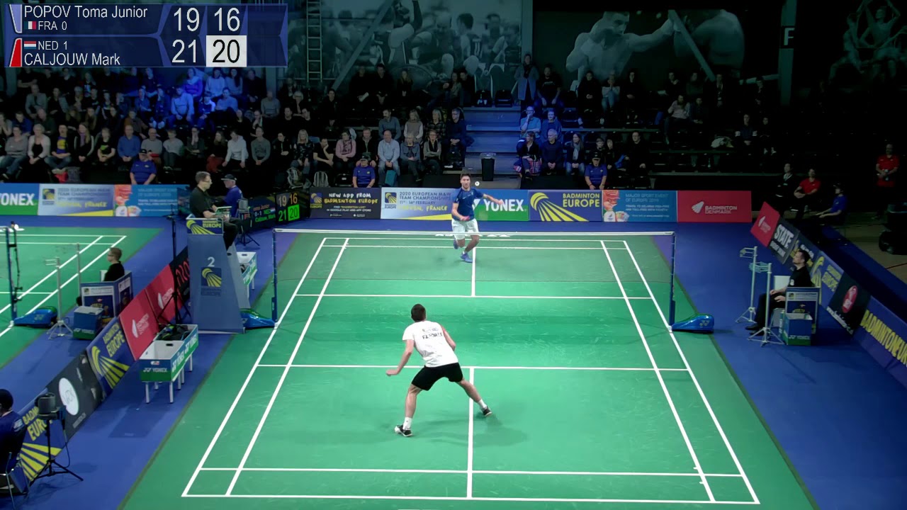 Match point - France (Toma Junior Popov) vs Netherlands (Mark Caljouw) - EMTC 2019