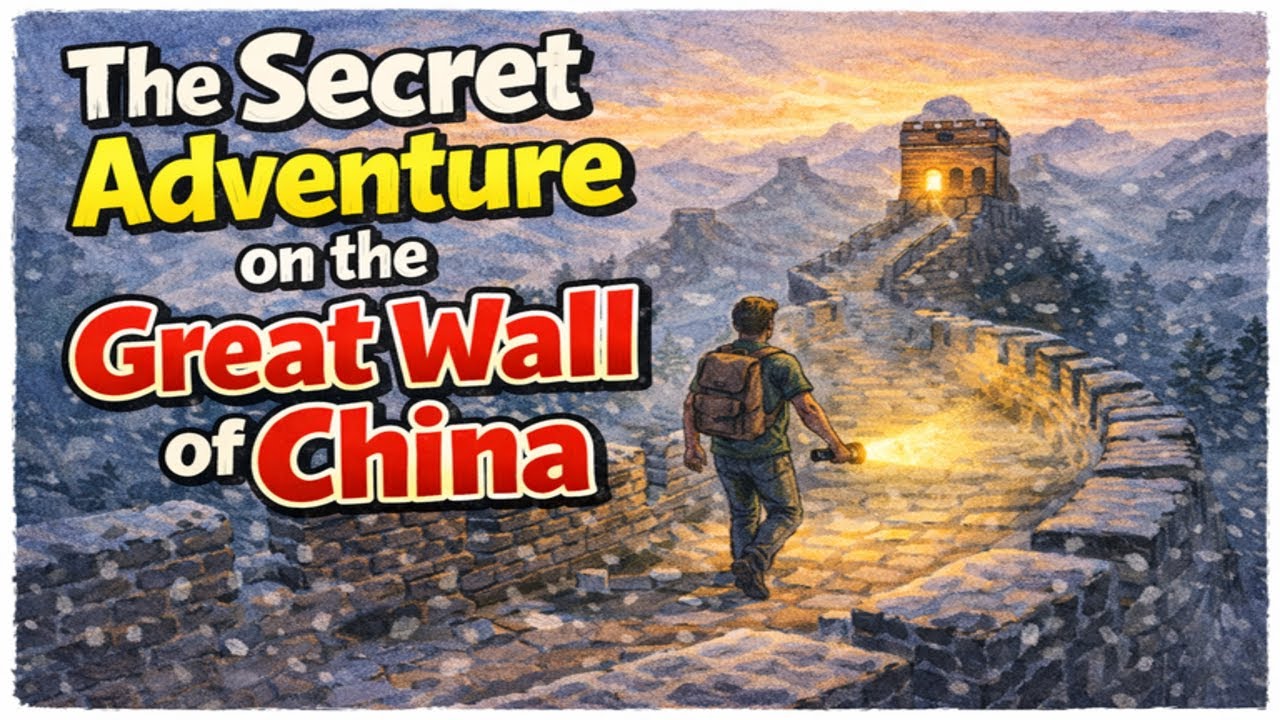 Learn English Through Stories Listening level 2 \ The Secret Adventure on the Great Wall of China