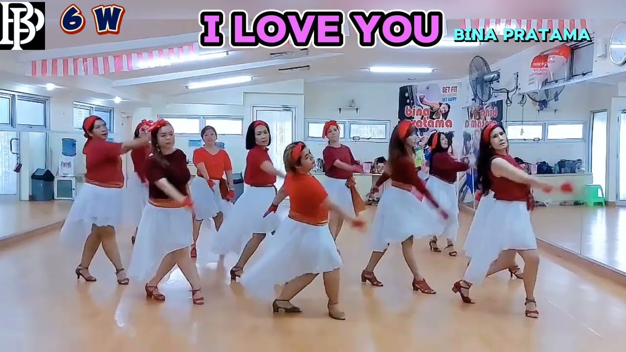 I LOVE YOU-Line Dance|Bina Pratama| choreo :Wiwiek Johan(INA)|Intermediate||I Love You - Céline Dion