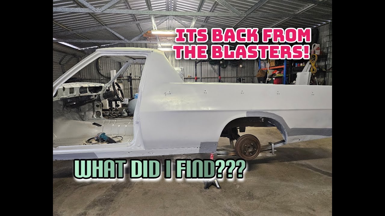 HOLDEN WB UTE BUILD #10 - WHAT DID WE FIND AFTER SAND BLASTING?? SO MANY BAD PATCHES!!!